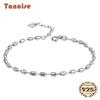Tancise Silver Bracelet Argent 925 Jewelry Geometric Bead Chain Link Bracelets Fashion Fine Wedding Gift for Girlfriend Women