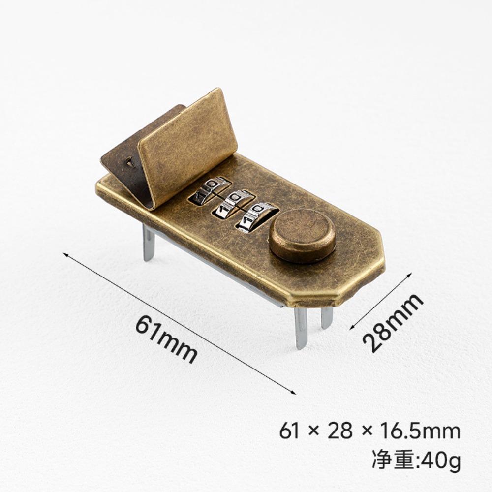 Водонепроницаемый блокнот с кодовым замком, прочная фурнитура, многоразовый замок для портфеля, экономичный сплав, механизм «сделай сам», механический замок