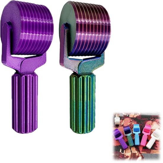 2 шт. Ролик для страз, 3D-печатный ролик для прижимания страз, ручной ролик с удобной ручкой, инструмент для рукоделия для вышивки стразами