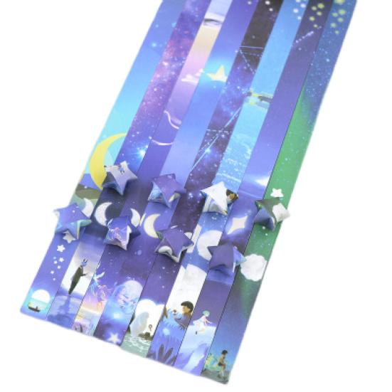 10 упаковок/1360 листов звезда оригами красивое звездное небо узор оригами звезда бумажные полоски DIY Art Craft украшения дома