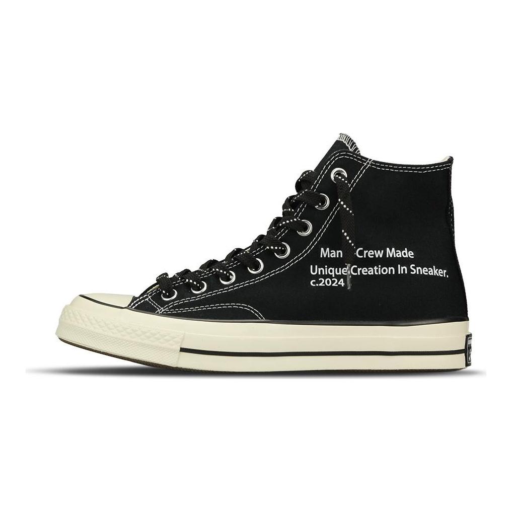 Converse 1970-е Нескользящие Износостойкие Высокие Кеды Унисекс Черный Белый 162050C(Команда333-)