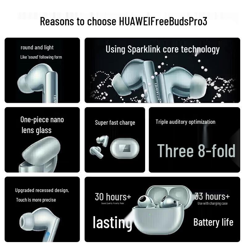 Huawei Беспроводные наушники FreeBuds Pro 3 с шумоподавлением
