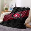 FC Midtjylland logo FlAannel Blanket, High quality Comfortable for All Seasons, Home Decor, Warmth and Comfort