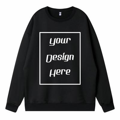 Корейский тренд Унисекс Свободные свитшоты с опущенным плечом Принт с индивидуальным рисунком Мужская и женская толстовка с длинными рукавами и круглым вырезом Пуловеры Спортивная и Роскошная одежда