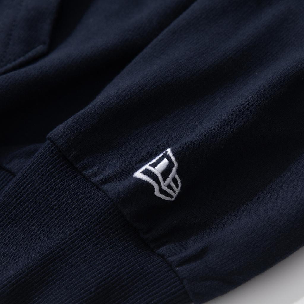 New Era × MLB Нью-Йорк Янкис Логотип Принт Молния Худи Мужские Худи Темно-синий 12588129
