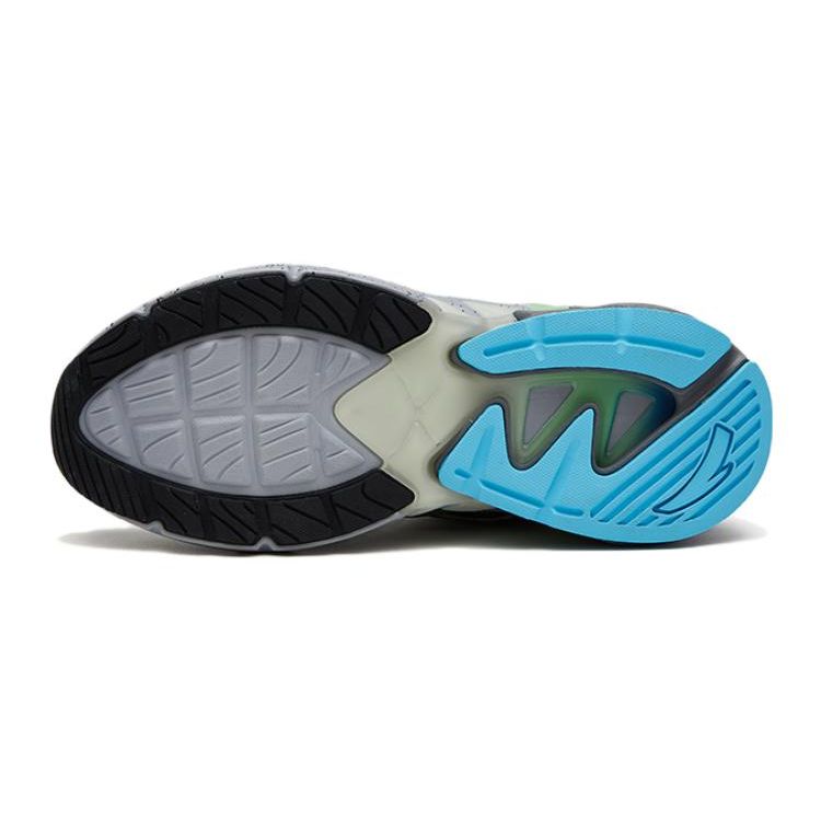 Anta Antiskid Wear-Resistant Low-Top Running Shoes Kids Sneakers Black Gray Blue 312325572-1