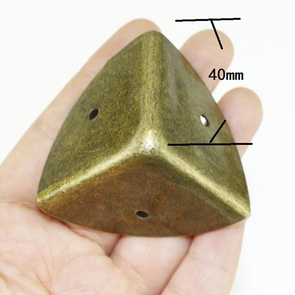 4 шт. Металлический уголок, протектор, угловая распорка, винтажная шкатулка для драгоценностей, декоративные защитные уголки, защитный уголок для деревянного ящика