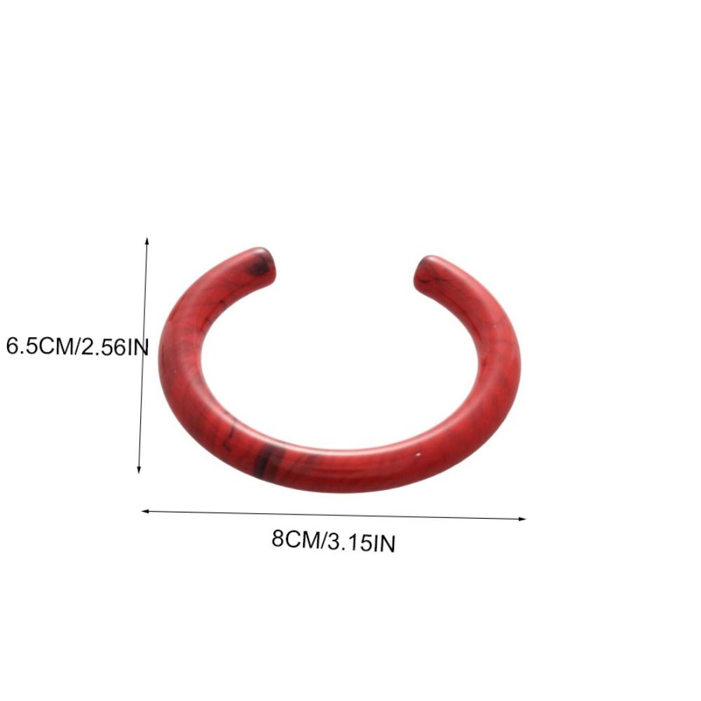Circular Geometric Opening Bracelet Europe American Style Retro Hand Ring Resin Bangle  Gift