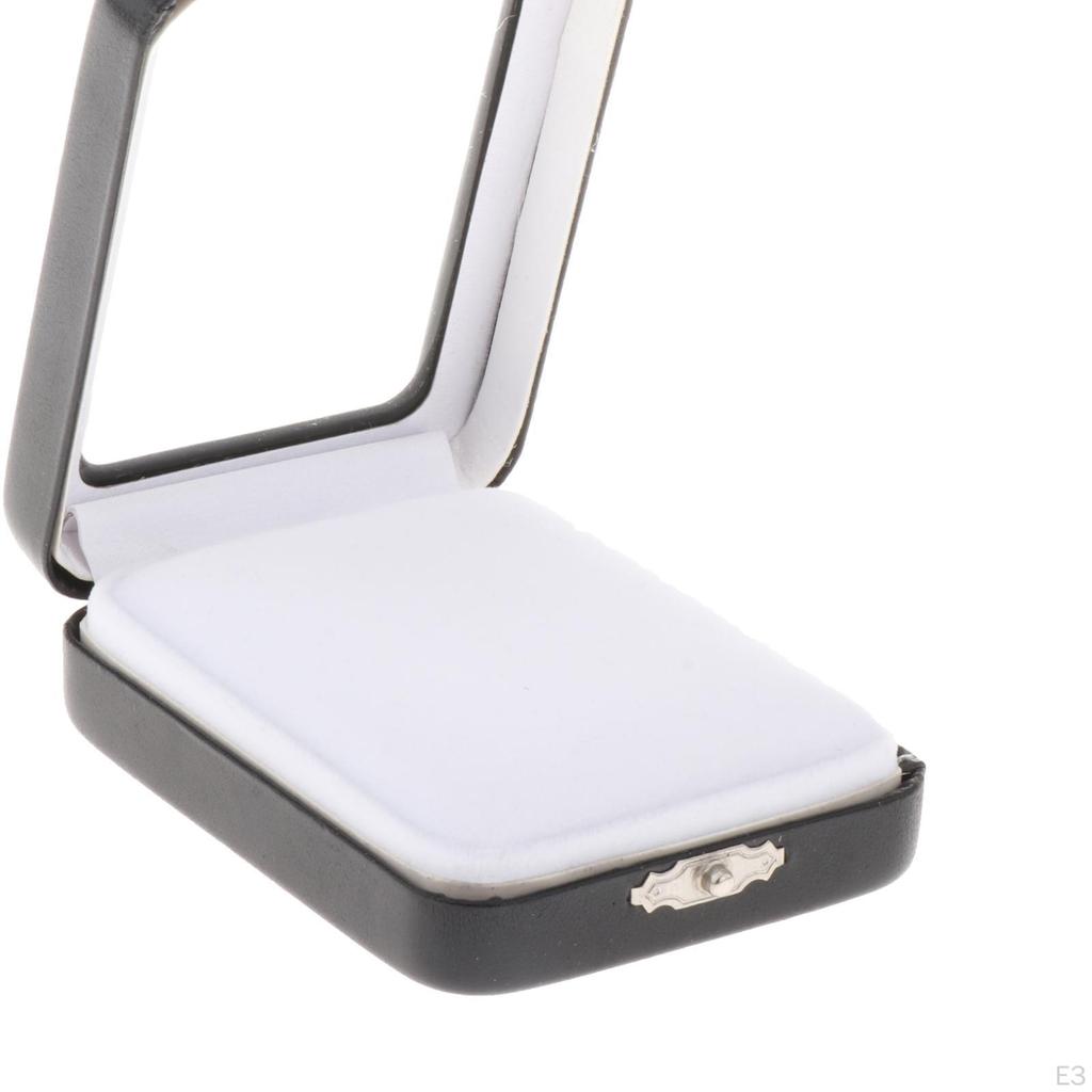 Коробка для демонстрации бриллиантов с прозрачной крышкой. Хранение ювелирных изделий для выставок и ярмарок.