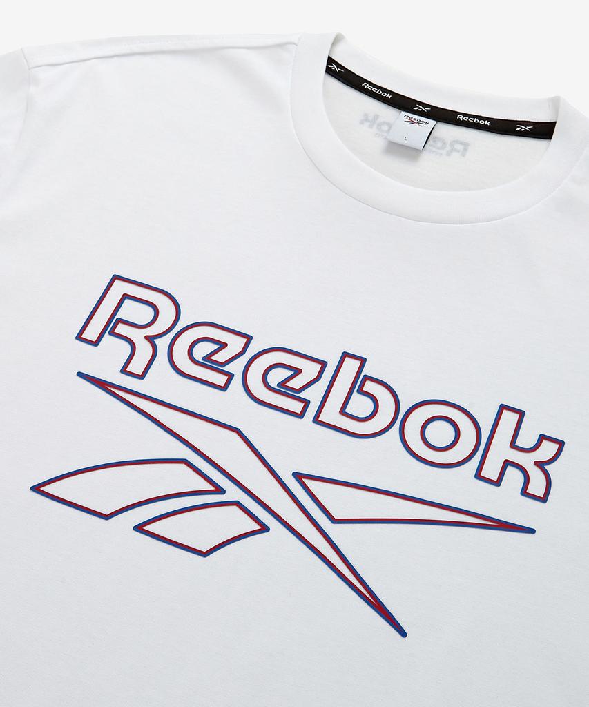 Reebok Белая футболка с графическим принтом и большим логотипом