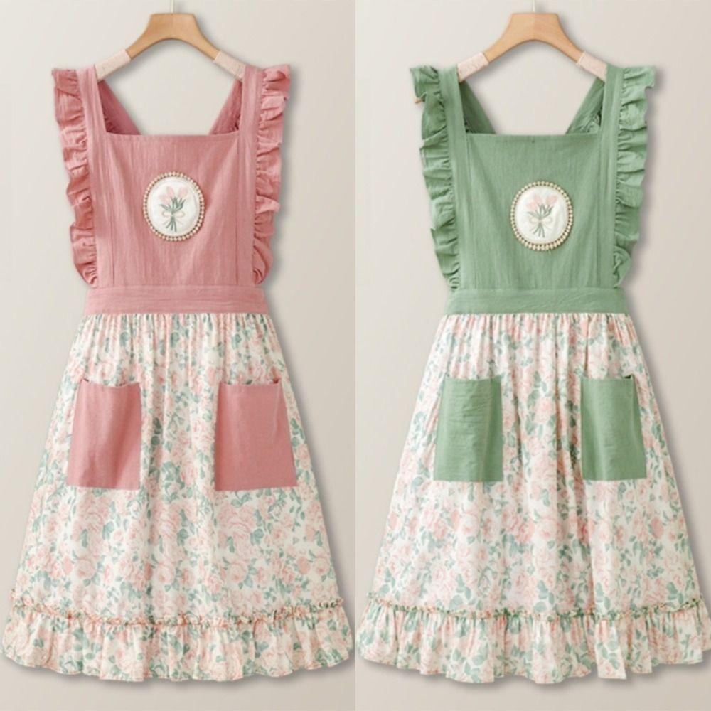 Милый летний тонкий фартук дышащая рабочая одежда новый садовый комбинезон для женщин девушек