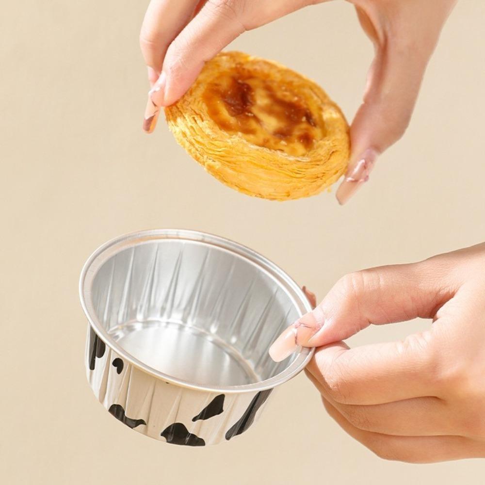 40Pcs Aluminum Foil Oven Mold Bowl Reusable Cake Baking Tray Pastry Tools Cake Wrappers  Party