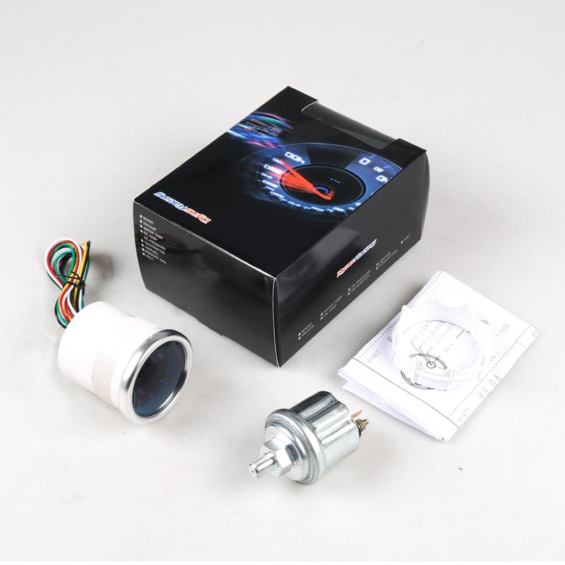 2" 52mm Auto Oil Pressure Gauge 0-100 PSI Car Oil Pressure Meter with Sensor