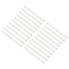 Uxcell Drawer 20pcs 235mm Plastic Drawer Side Mount Grooved Guide Rails for Cabinet Drawer Bedside Table Wardrobe Dresser Slides, - Rails, (White)