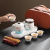 Zhuchuang Jingpin Wisteria Travel Tea Set