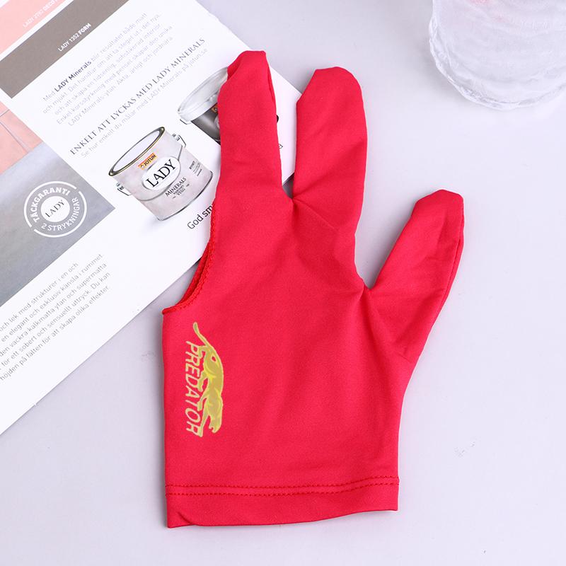 Перчатка для бильярдного кия с тремя пальцами, для левой руки, лайкра