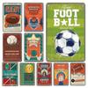 Sports Ball Game Posters Vintage Metal Tin Signs Decor Plaque Billard Bowling Rugby Football Home Wall Decor Room Decoration
