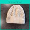 Knit Hat For Men With Letters Warm Solid Color For Casual Wear