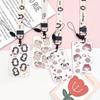 2-piece Anti Loss Cartoon Card Case, Durable Student Bus Subway Access Card Protection Case, Hanging Rope Campus Card Case