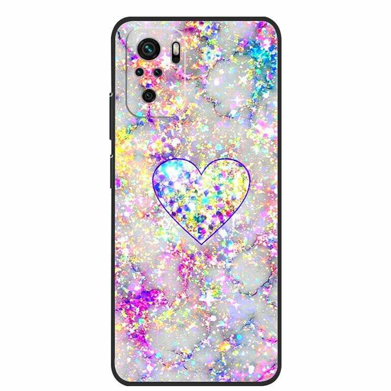 For Xiaomi Poco M5s Case Luxury TPU Soft Silicone Phone Back Cover for PocoM5s Shockproof Flowers Cute Cartoon Flowers New Coque