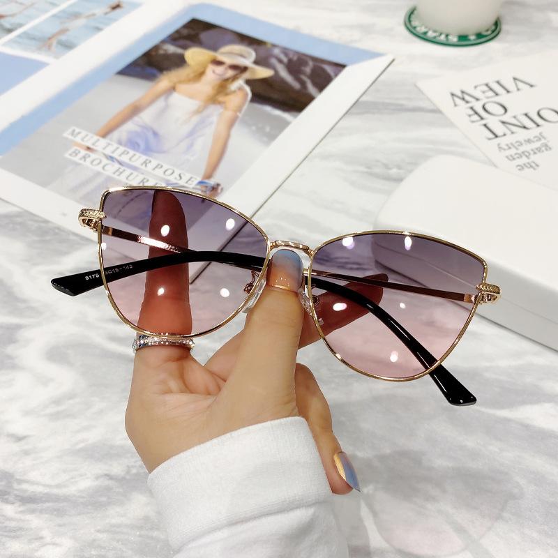 Luxury Metal Sunglasses Women Square Sun Glasses Ladies Shades Gradient Eyewear UV4 Goggles Gafas De Sol Mujer Lentes