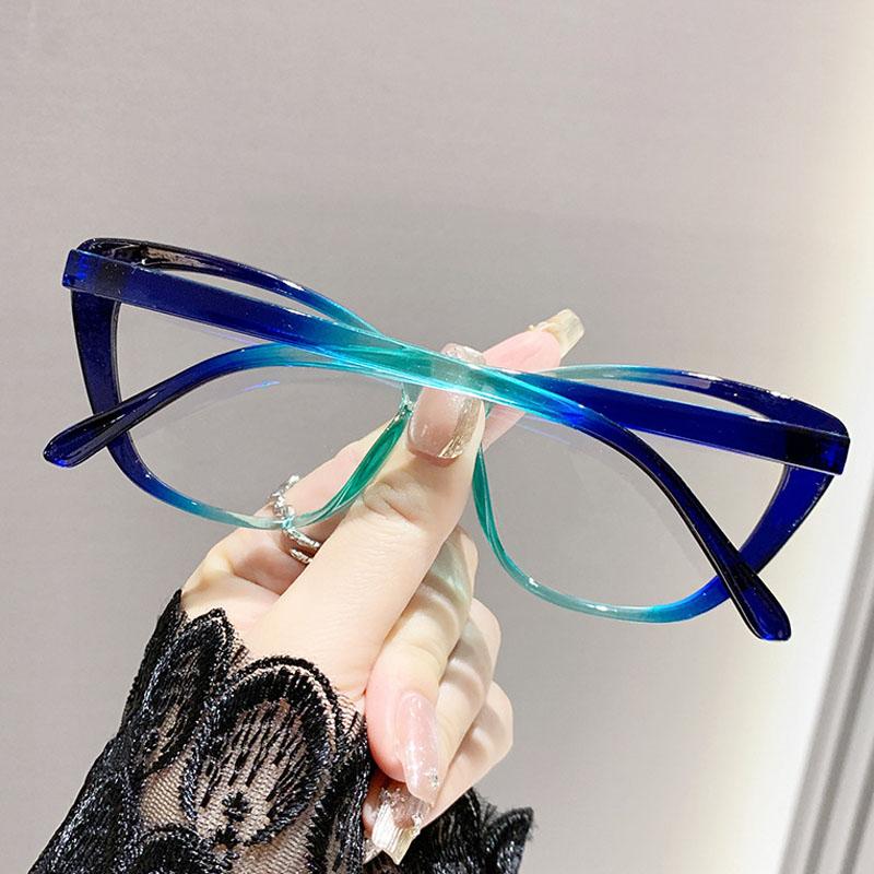 Fashion Ladies Myopia Glasses Women Men Trendy Luxury Design Near Sight Eyeglasses Cat Eye Anti-Blue Light Eyewear For Female