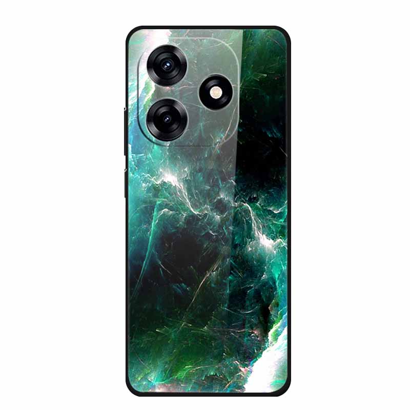 Glass Back Cover For Honor X5c Plus Case Coque Hard Tempered Glass Case For Honor Play 10A X5c Plus Phone Case Cover Soft Bumper