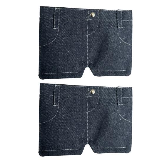 Мини джинсовый кошелек забавный джинсовый кошелек для монет кошелек бифолд в ретро-стиле с держателем для карт портативный карманный кошелек для брюк для карт ключей наличных