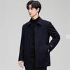 FAPAI Мужское однобортное пальто средней длины из смесовой шерсти 88%