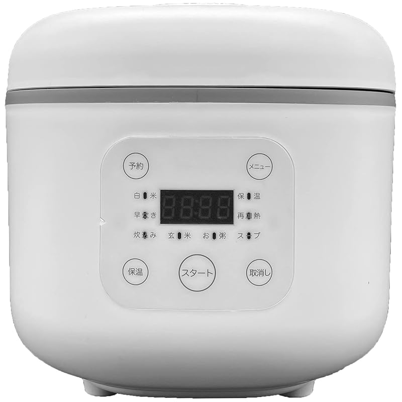 Многофункциональная рисоварка 3 go Микрокомпьютерный тип белый для проживания в одиночку Для 2-4 человек [Полное меню из 8 видов (белый рис) быстрое приготовление Takikomi