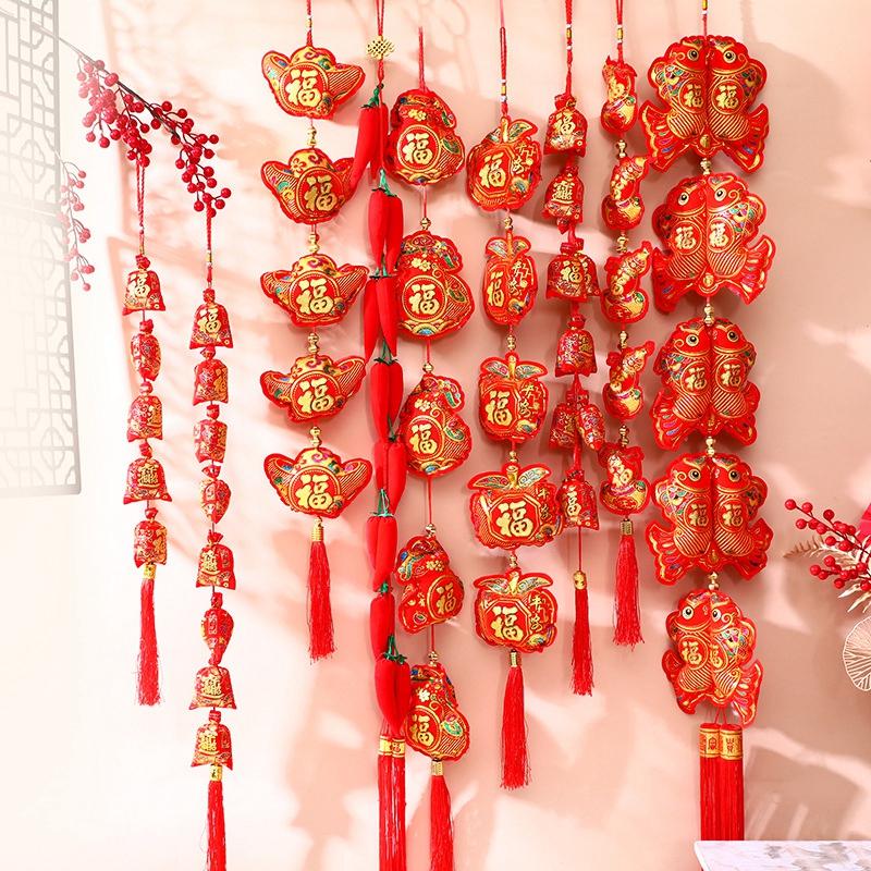 2025 New Year Hanging Ornament Spring Festival Decorations Door Window Wall Year of the Snake Lucky Hanging Ornaments Home Decor