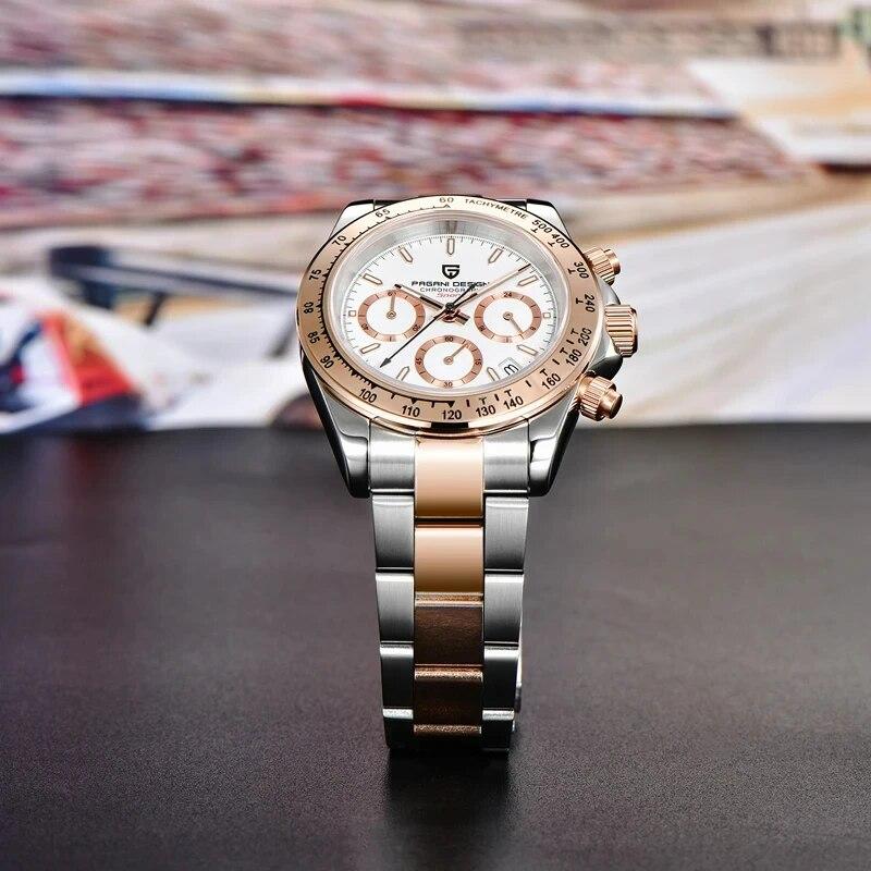 Gold 1644 PAGANI DESIGN New Men's Watches Top Brand Luxury Mens Quartz Wrist Watch Men Watch Men Chronograph Waterproof