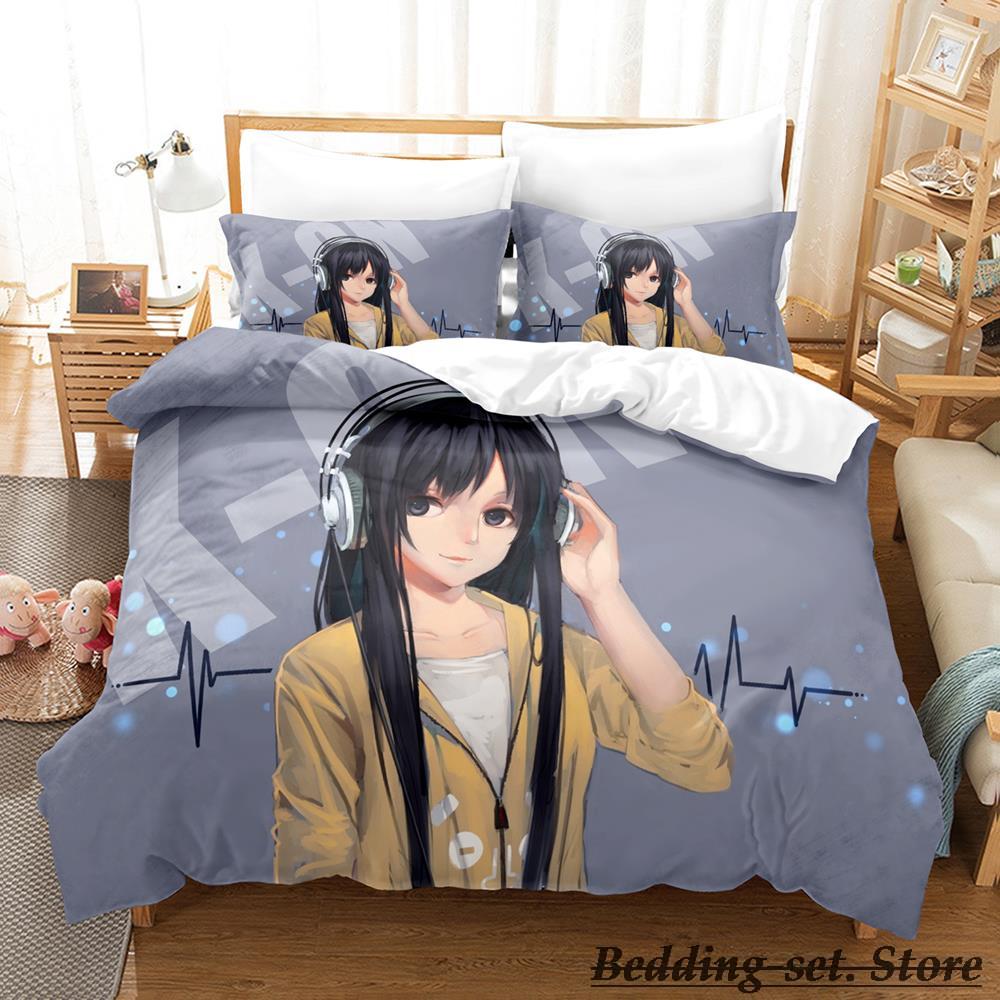 Hidan No Aria Bedding Set Single Twin Full Queen King Size Bed Set Adult Kid Bedroom Duvetcover Sets Anime Pare De Lit Bed
