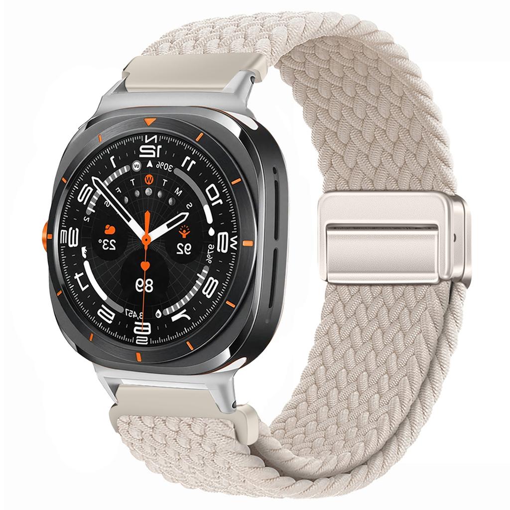 Для Samsung Galaxy Watch 7 Ultra Ремешок 47 мм Аксессуары Магнитный Плетеный нейлоновый спортивный Браслет Correa Galaxy Watch 7 Ultra Ремешок