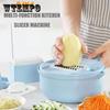 Multifunctional Vegetable Cutter Potato Shredded Grater Slicer Shredded Radish Artifact Kitchen Supplies Carrot Peeler Dicing Machine Fruit Choppers