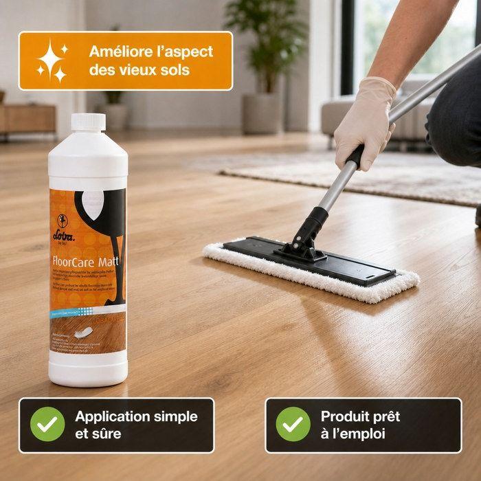 Entretien parquet mat, Loba FloorCare 1 Liter, produit entretien parquet mat, effet mat
