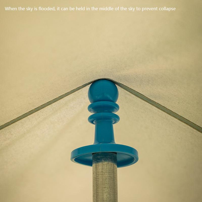 4Pcs Lightning Proof Cap Camping Tent Pole Awning Rod Support Bar Anti-Thunder Protection Cover Safe Awning Rod Outdoor Tent Hat