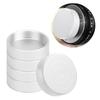 5Pcs C Mount Lens Rear Cap Portable Metal Protective Cover Camera Accessory Parts Silver