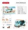 Forest Villa Set Toys Forest Animals Family Mini Furniture Model Living Room Bedroom Tv Refrigerator Ornament