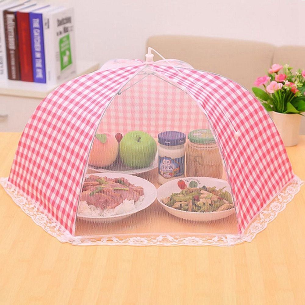 Foldable Dustproof Large Lace Anti-fly Food Cover Picnic Lid Kitchen Accesssories Protective cover