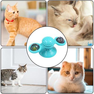 Игрушки для котят для домашних кошек Вращающиеся массажные игрушки для котят Настенный кошачий спиннер Игрушка для упражнений для маленьких, средних и больших кошек