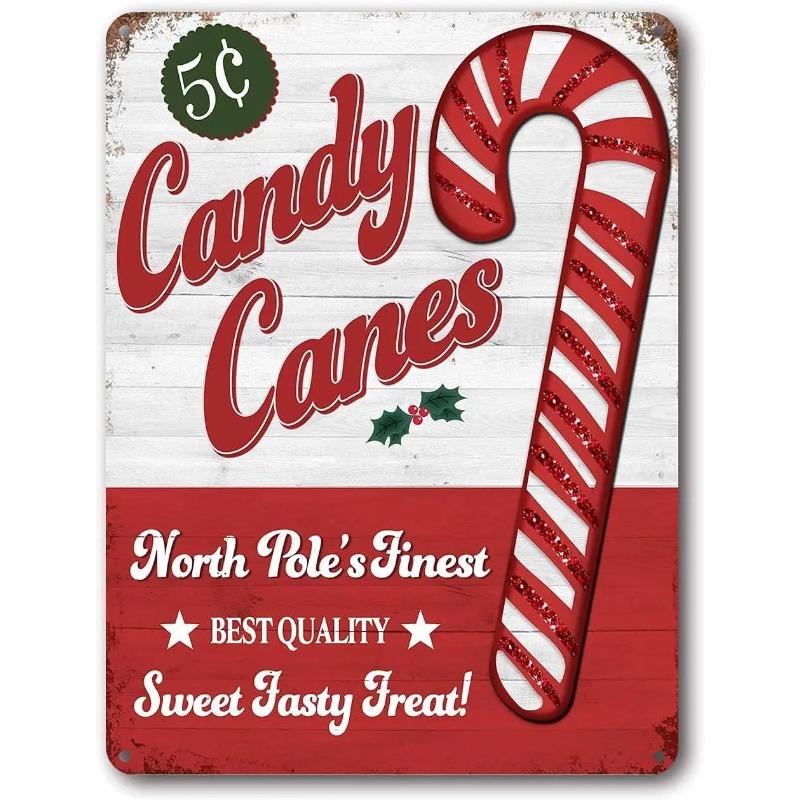 "Candy Shop" Vintage Metal Tin Sign Wall Decor