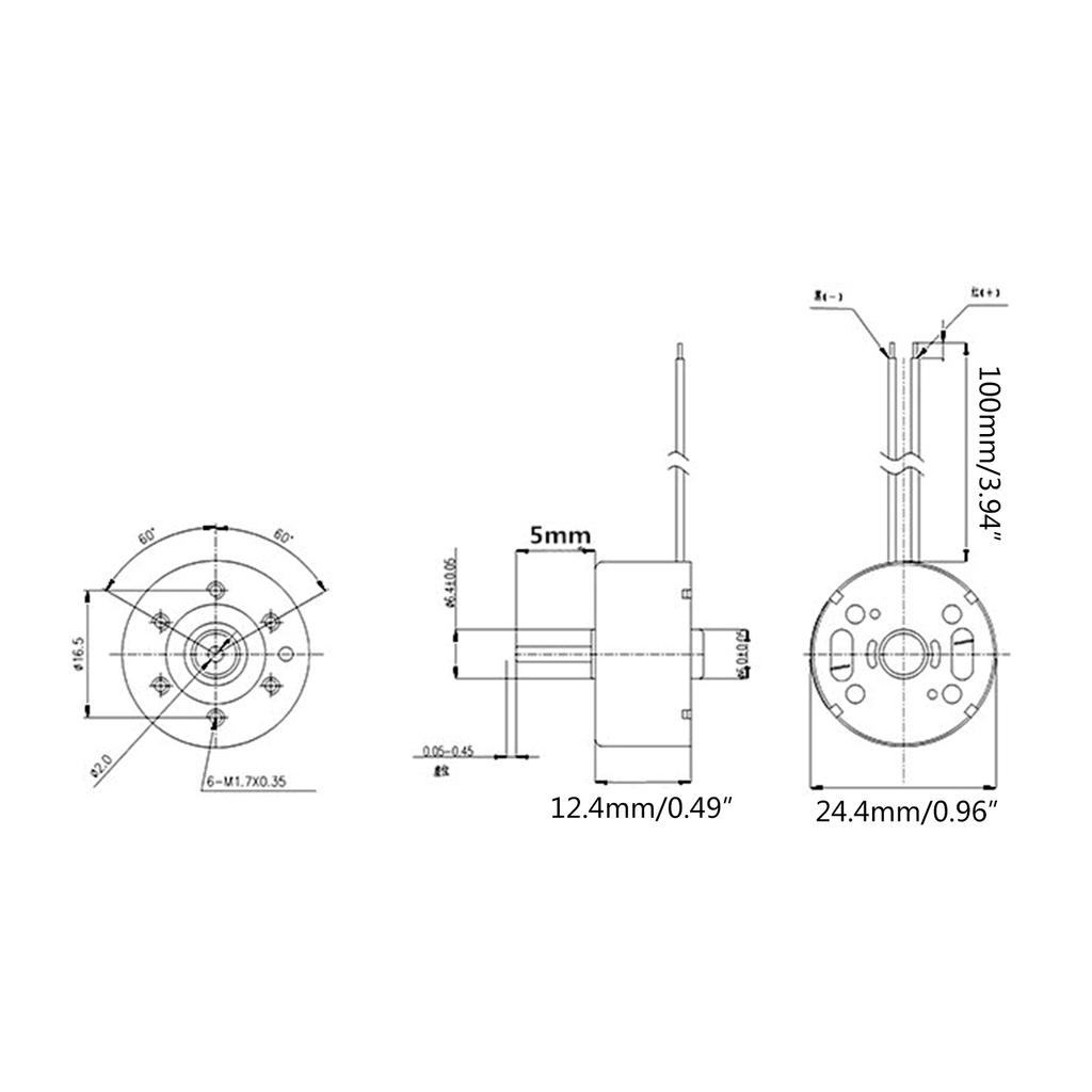 DC1.5V 3V 4.5V 5V 6V Power Motor RF-300 Солнечный двигатель для игрушек своими руками Замена Ремонт 2 контакта 2 провода Диаметр вала 2 мм