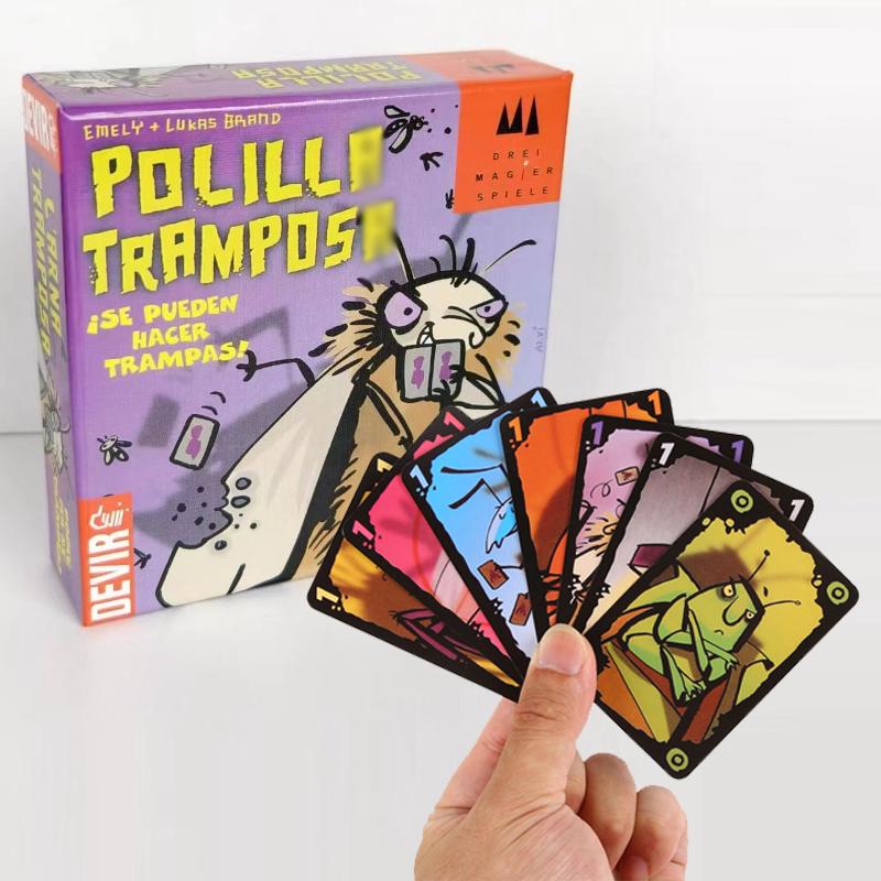 Нетоксичная королевская карточная игра, игра для вечеринки, обманчивая моль, настольная колода - Семейная стратегия блефа с элементами покера (2-6 игроков Возраст 8+)