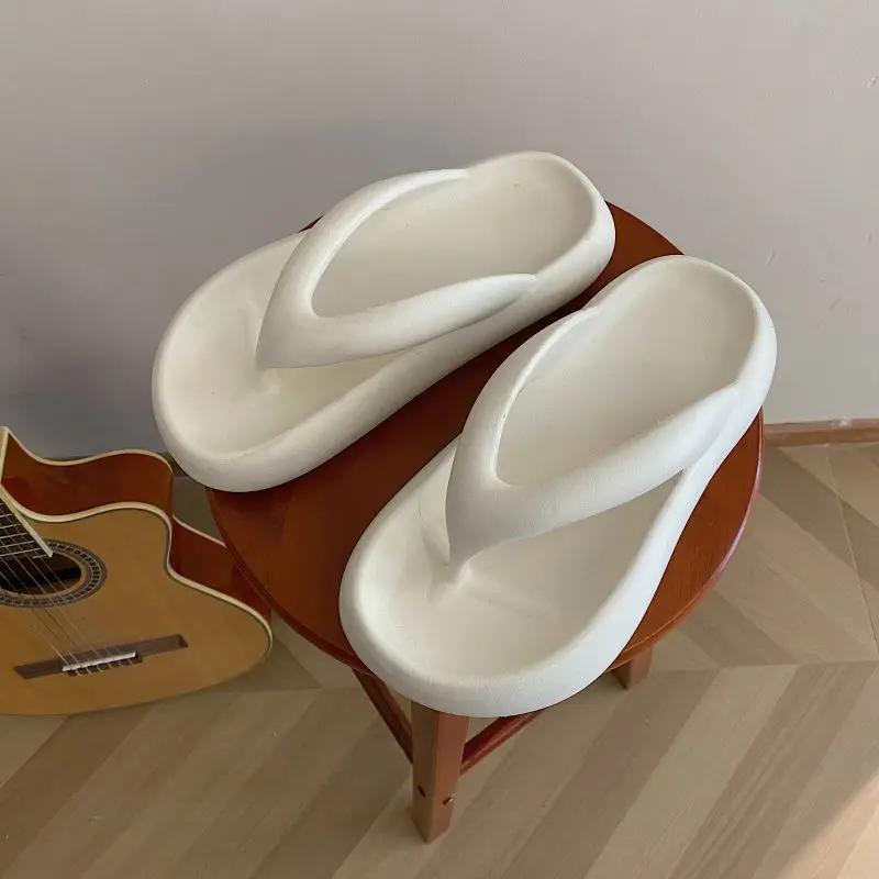 2024 Модные женские тапочки Летние тапочки Eva на танкетке Нескользящие домашние тапочки для улицы Женские сандалии Шлепанцы Pantuflas Mujer