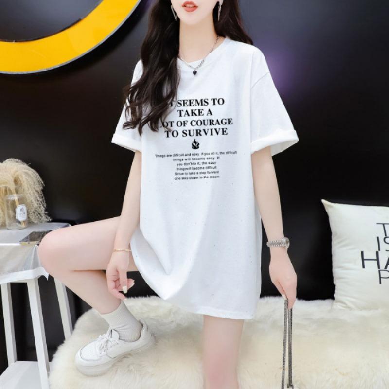 Женская повседневная летняя футболка с короткими рукавами и винтажным принтом в виде букв Niche Glitter