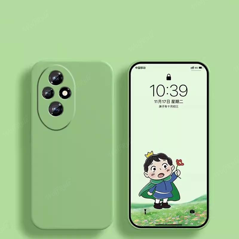 Для Honor 200 Чехол Huawei Honor200 Honor 200 Capas Новый Ударопрочный Бампер TPU Роскошный Жидкий Силикон Мягкие Fundas Honor 200