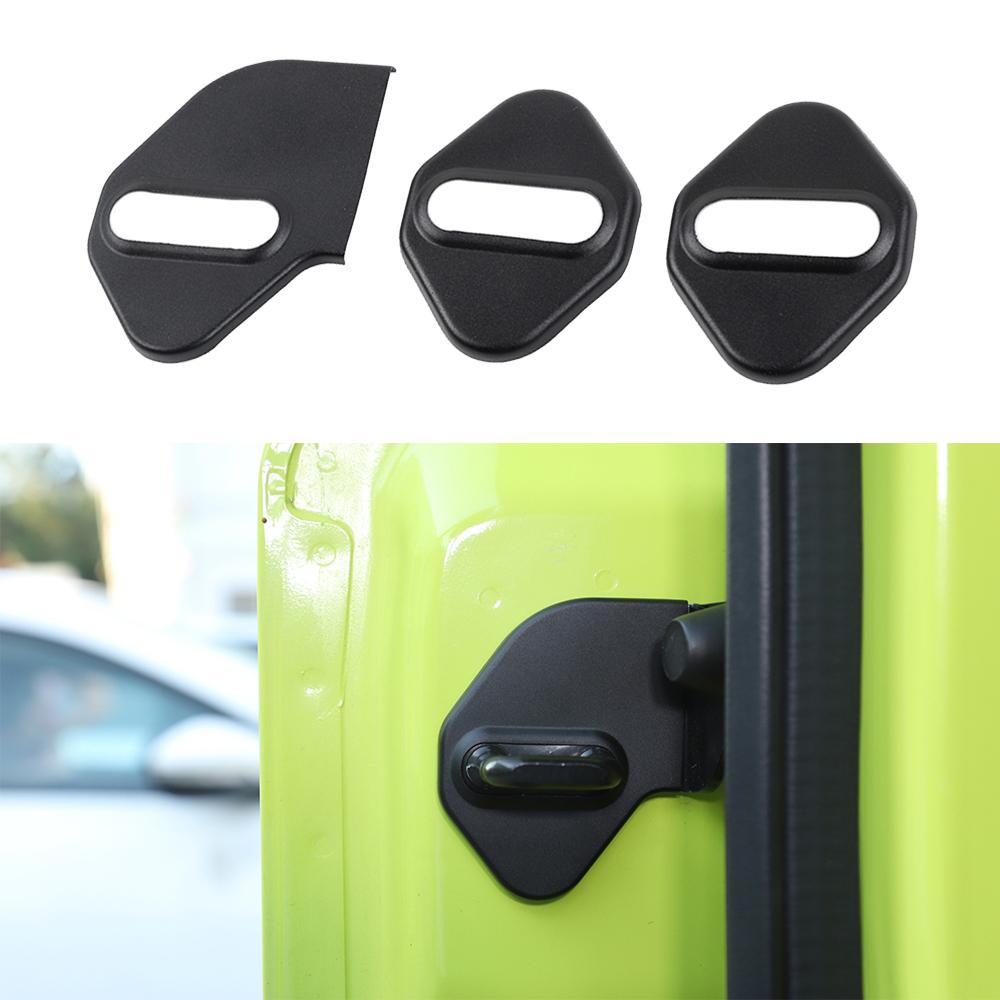 Защитная декоративная наклейка на дверной замок автомобиля для Suzuki Jimny JB64 JB74 -2022, алюминиевый сплав, наружная часть