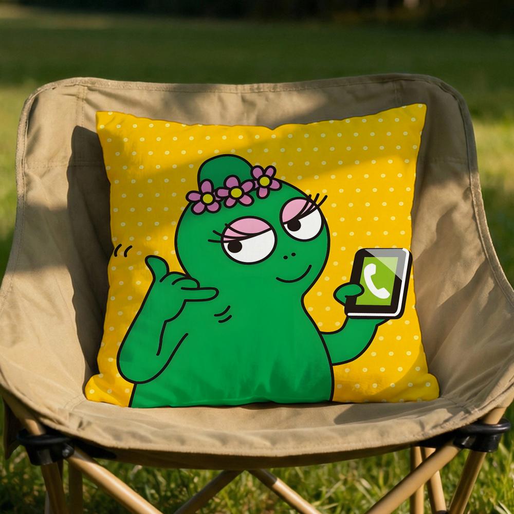 Cartoon BBarbapapa Cushion Cover Soft Reversible Durable Pillow Cover MultiScene Use for Home Car Daily Comfort