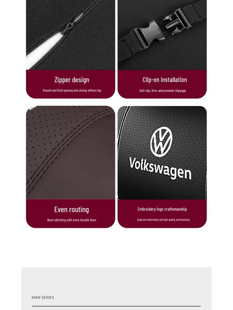 Volkswagen Group Neck Pillows: Compatible with Sagitar, Bora, Magotan, Passat, Lavida, Lamando, Tiguan, and Tharu headrests.